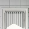 Curtain Rails 2 Pcs White and Silver 15.7"-23.6" Aluminum