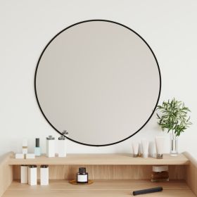 Wall Mirror Black √ò 23.6" Round