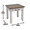 Bear - Creek End Table - White