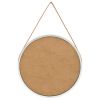 Wall Mirror with Strap 23.6" Silver