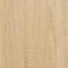 Wall Display Shelf 3 pcs Sonoma Oak Engineered Wood