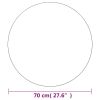 Wall Mirror 27.6" Round Glass