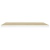 Floating Wall Shelves 2 pcs Oak and White 31.5"x9.3"x1.5" MDF