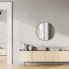 Black Round Wall Mirror, Bathroom Mirrors for Over Sink, Circle Mirror for Bathroom, Entryway, Bedroom, Vanity (20 Inch)