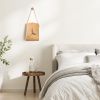 Leather Wall Clock decorative quartz wall clock for bedroom living room hallway
