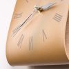 Leather Wall Clock decorative quartz wall clock for bedroom living room hallway