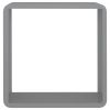 Wall Cube Shelves 3 pcs Gray MDF