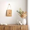 Leather Wall Clock decorative quartz wall clock for bedroom living room hallway