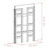 Torino 3-Pc Storage Shelf with 2 Foldable Fabric Baskets; Walnut and Black