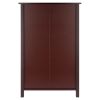 Milan 6-Pc Storage Shelf with 5 Foldable Woven Baskets; Walnut