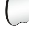 Irregular Cloud-Shaped Metal Accent Wall Mirror