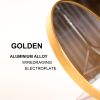 28" Wall Round Circle Mirror Bathroom Make Up Vanity Mirror - Golden