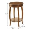 Walnut End Table with 1-Drawer