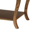 Walnut 2-shelf End Table