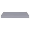 Floating Wall Shelves 2 pcs Gray 15.7"x9.1"x1.5" MDF