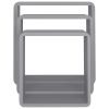 Wall Cube Shelves 3 pcs Gray MDF
