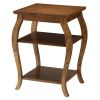 Walnut 2-shelf End Table