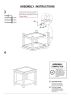 End Table Dark Cherry Open Shelf Natural Wood Grain Design 1pc Table Living Room Furniture
