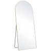 VEVOR Arched Full Length Mirror, 71'' x 30'', Large Free Standing Leaning Hanging Wall Mounted Floor Mirror with Stand Aluminum Alloy Frame
