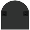 Wall Mirror Black 35.4"x15.7" Oval