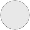 Wall Mirror Black √ò 23.6" Round