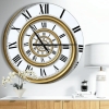 Designart 'Time Spiral in Antique Style' Modern wall clock(Size 23" x 23")