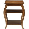 Walnut 2-shelf End Table