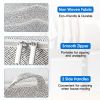 4 Pack Foldable Non Woven Storage Bags Closet Organizers Wardrobe Sorting Baskets