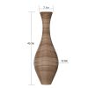 39-inch Tall Artificial Rattan Floor Vase in Elegant Beige - Statement Piece for Living Room Decor, Entryway