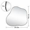 Irregular Cloud-Shaped Metal Accent Wall Mirror