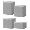 4 Pack Foldable Non Woven Storage Bags Closet Organizers Wardrobe Sorting Baskets