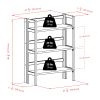 Torino 3-Pc Storage Shelf with 2 Foldable Fabric Baskets; Walnut and Chocolate