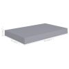 Floating Wall Shelves 2 pcs Gray 15.7"x9.1"x1.5" MDF