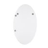 Frameless Beveled Wall Mounted Bathroom Mirror, HD Makeup Mirror, 25" Round Mirror