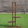 6 Tier Garden Wooden Shelf Storage Plant Rack Stan