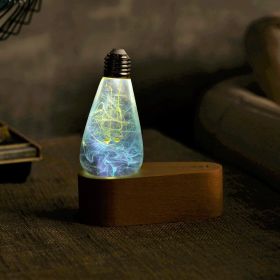 LED Wood Light Base (Style: +Mind bulb)