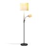 67.32In Mother Daughter Floor Lamp with Linen Shade 3200K Brightness 360¬∞ Adjustable Reading Light Modern Decoration Standing Lamp for Living Room Be