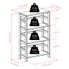Torino 3-Pc Storage Shelf with 2 Foldable Fabric Baskets; Espresso and Chocolate