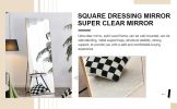 Third generation packaging upgrades include solid wood frame full-length mirrors, dressing mirrors, bedroom entrances, decorative mirrors