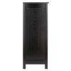 Terrace 4-Pc Storage Shelf with 3 Foldable Woven Baskets; Walnut and Chocolate