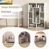 Geometric Bookshelf Modern Decorative Open Bookcase