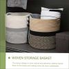 Cotton Rope Storage Basket Hamper Large Basket Wicker Laundry Baskets Laundry Woven Basket Woven Storage Basket Cotton Woven Toy Basket Desktop Picnic