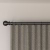Curtain Rods for Windows 28 to 132 Inch Round Curtain Rod 1 Inch Stainless Steel Rods with Adjustable Brackets